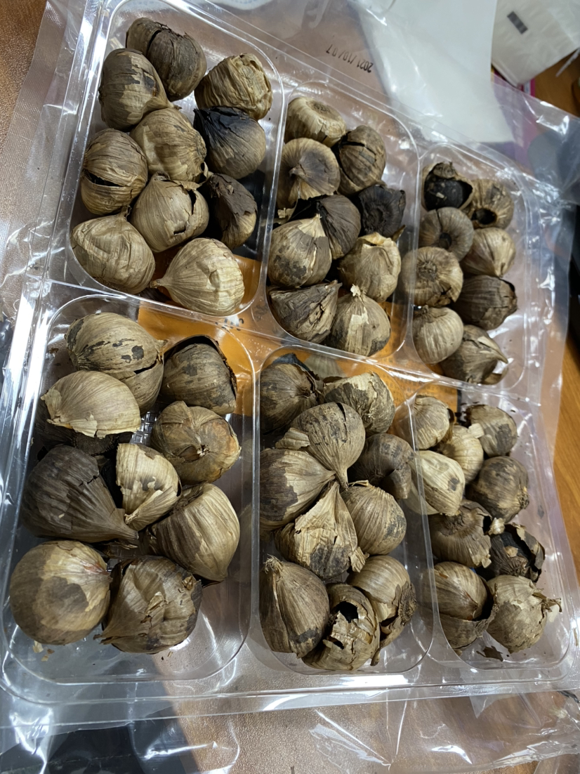 山東金鄉獨頭黑蒜500g 精品黑大蒜黑蒜頭 發酵黑蒜頭 普通裝曬單圖