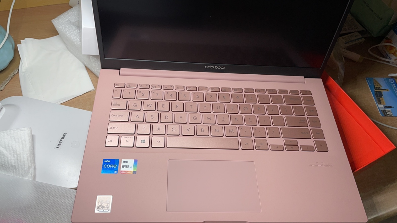 华硕adolbook14s 幻金粉 i5-1135g7 16g/512g 高颜值笔记本 女生adol
