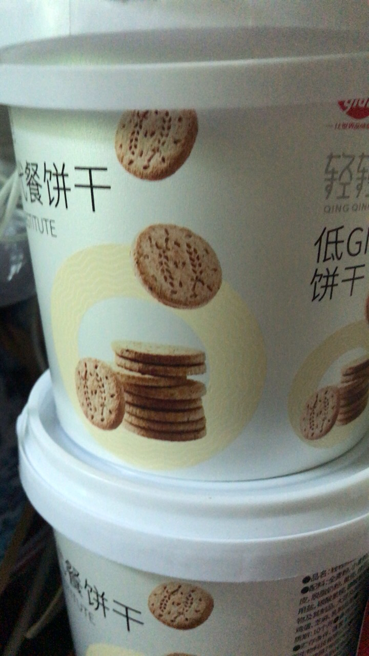 怡达轻轻相遇低gi代餐饼干300g/桶无蔗糖全麦粗粮杂粮健身休闲零食品