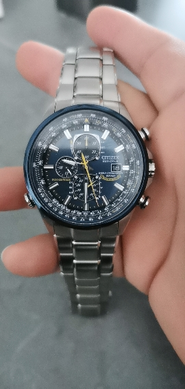 西铁城(citizen)光能表 时尚蓝天使运动男士腕表at8020-54l晒单图