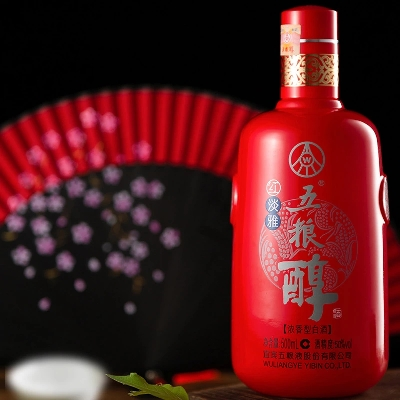 [官方自营]五粮醇 红淡雅透明瓶满天星 50度500ml*6瓶整箱 浓香型白酒