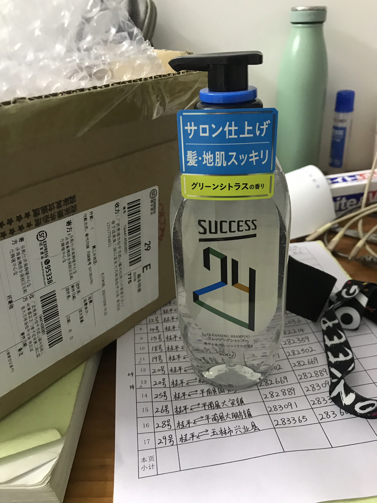 kao日本花王success清爽洗净型洗发水绿色柑橘香350ml晒单图