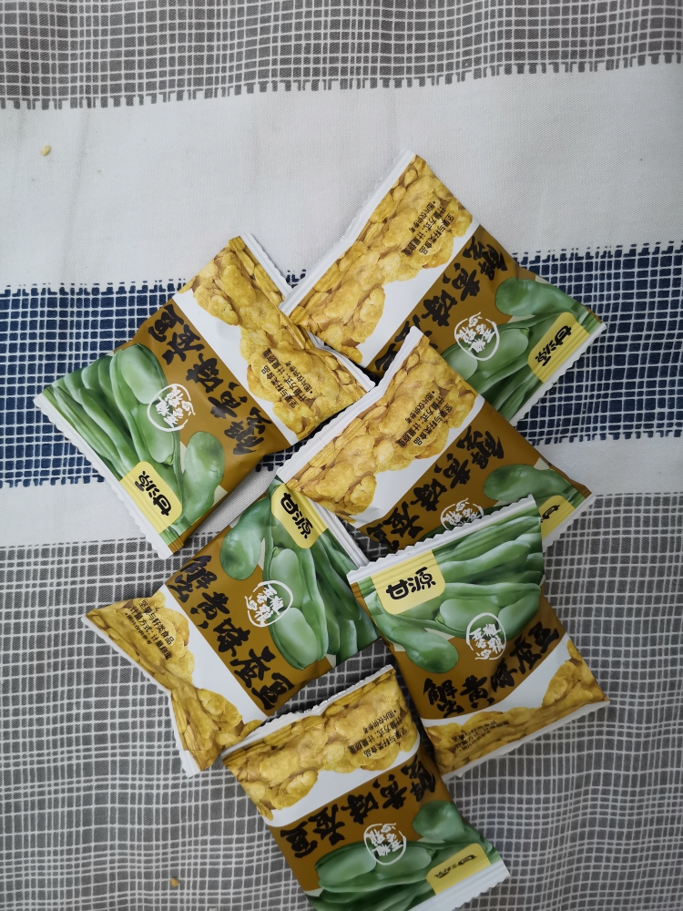 9元两件]甘源蚕豆(蟹黄味)500g蟹黄味小包装兰花豆零食坚果炒货休闲