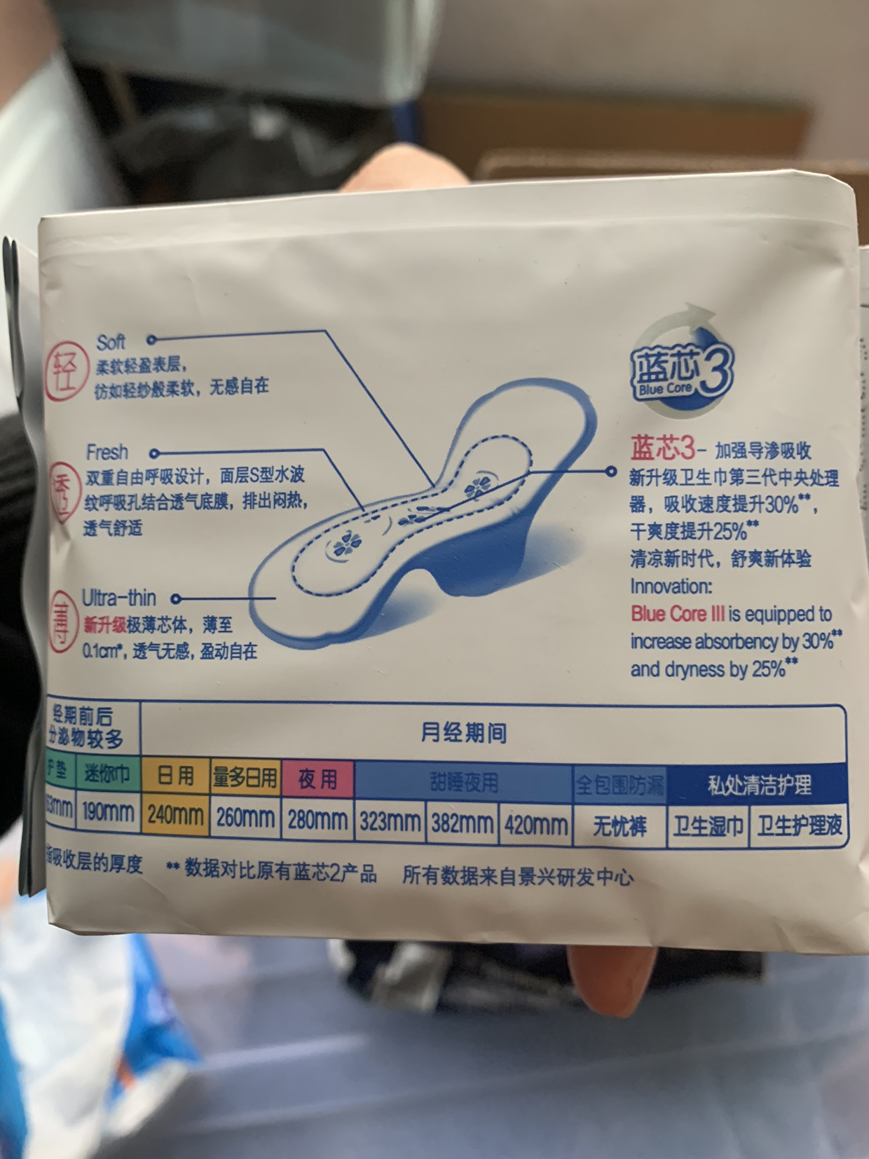 abc卫生巾日用纤薄棉柔卫生巾240mm*10包共80片姨妈巾 k11晒单图