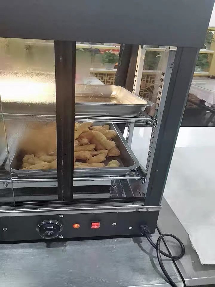 格涛 保温柜商用加热展示柜蛋挞汉堡炸鸡熟食面包食品板栗台式保温箱