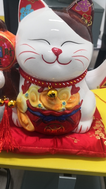 三维工匠摇手招财猫八方来财摆件店铺开业礼物收银台发财猫生意兴隆宝