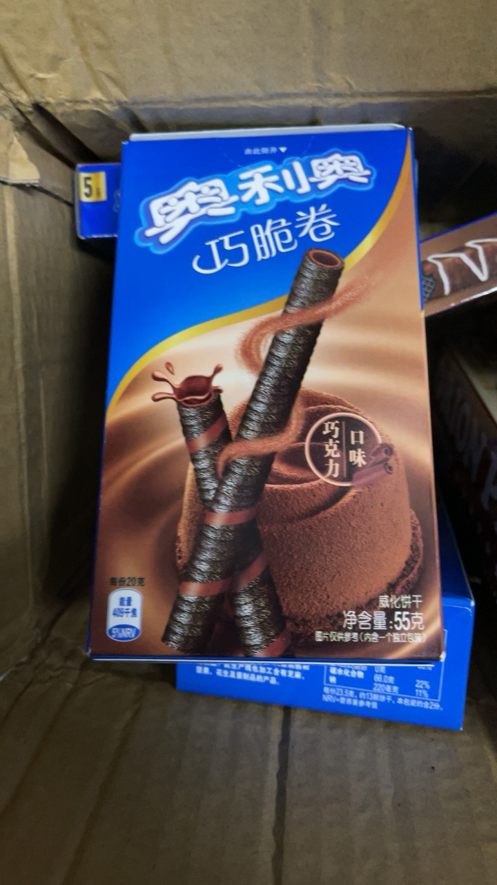 [满199减120]亿滋奥利奥饼干 零食 巧脆卷巧克力口味55g晒单图