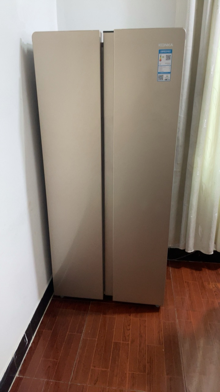 电脑控温 纤薄机身 节能低噪 冷冻冷藏 家用双开门bcd-400egx5s晒单图