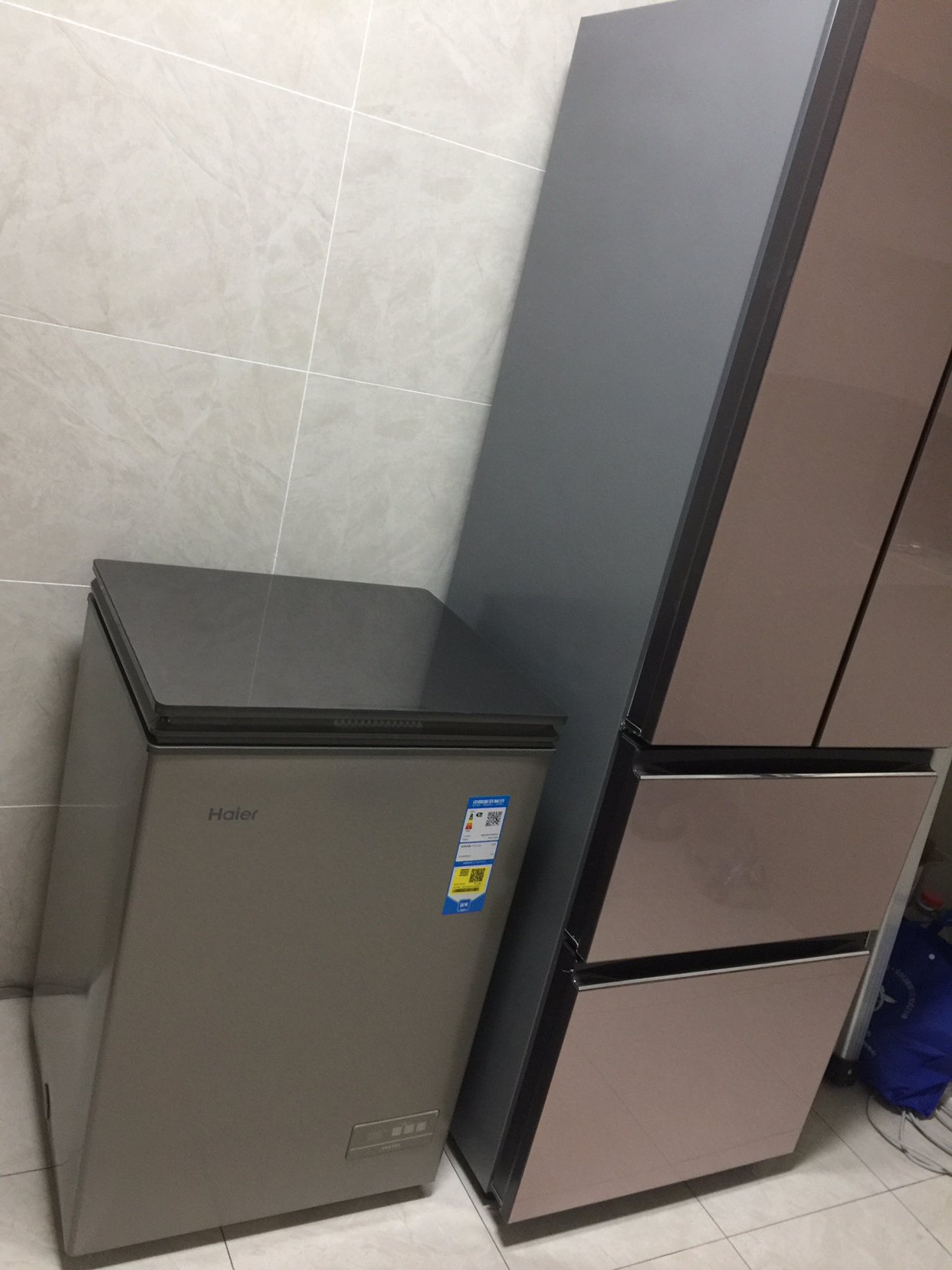 haier海尔冰柜家用冷柜 零下-40度超低温细胞级冷冻柜一级能效 无霜