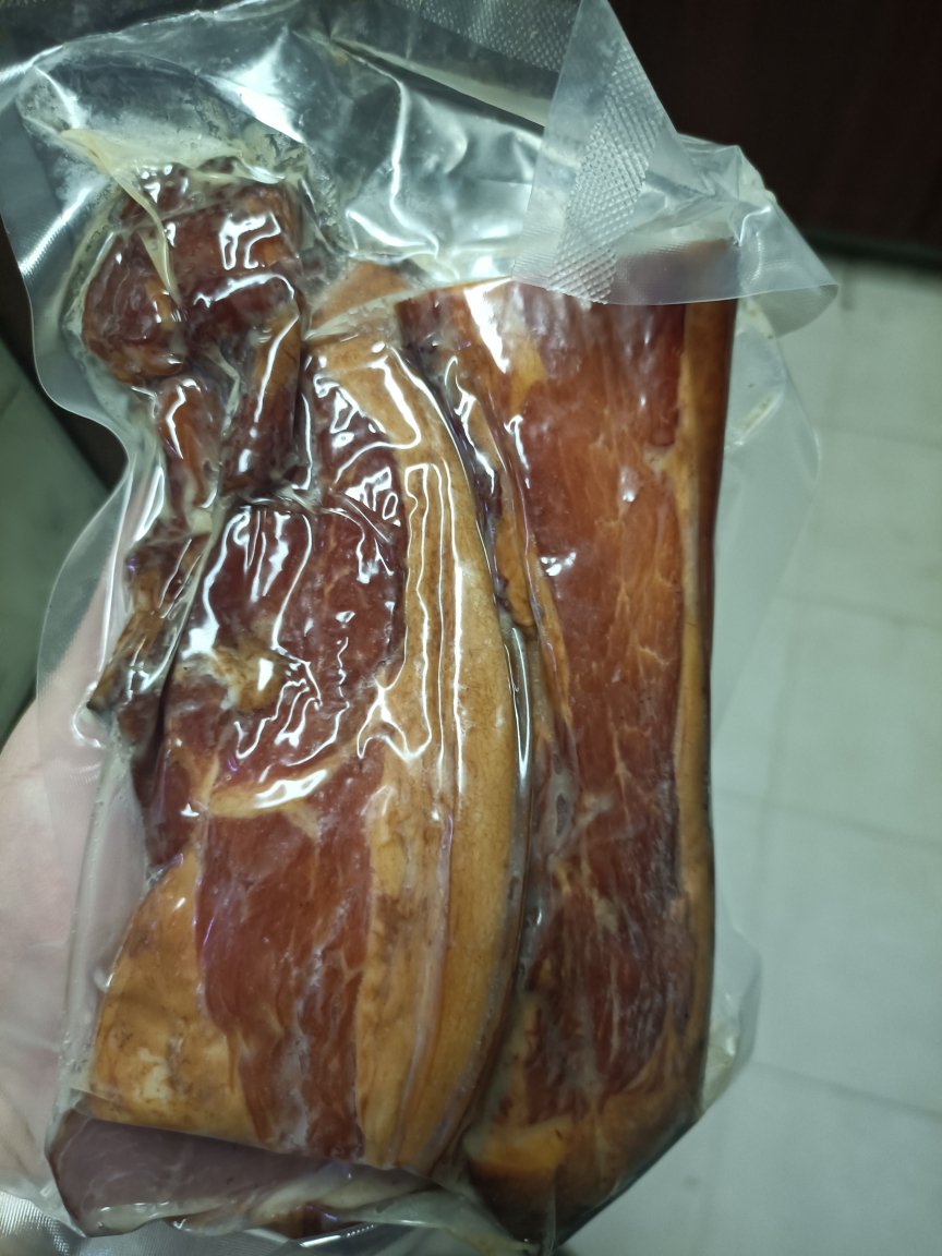 宝湘坊 腊肉后腿肉500g湖南农家柴火烟熏土猪腊肉咸肉腊排骨烟熏火腿