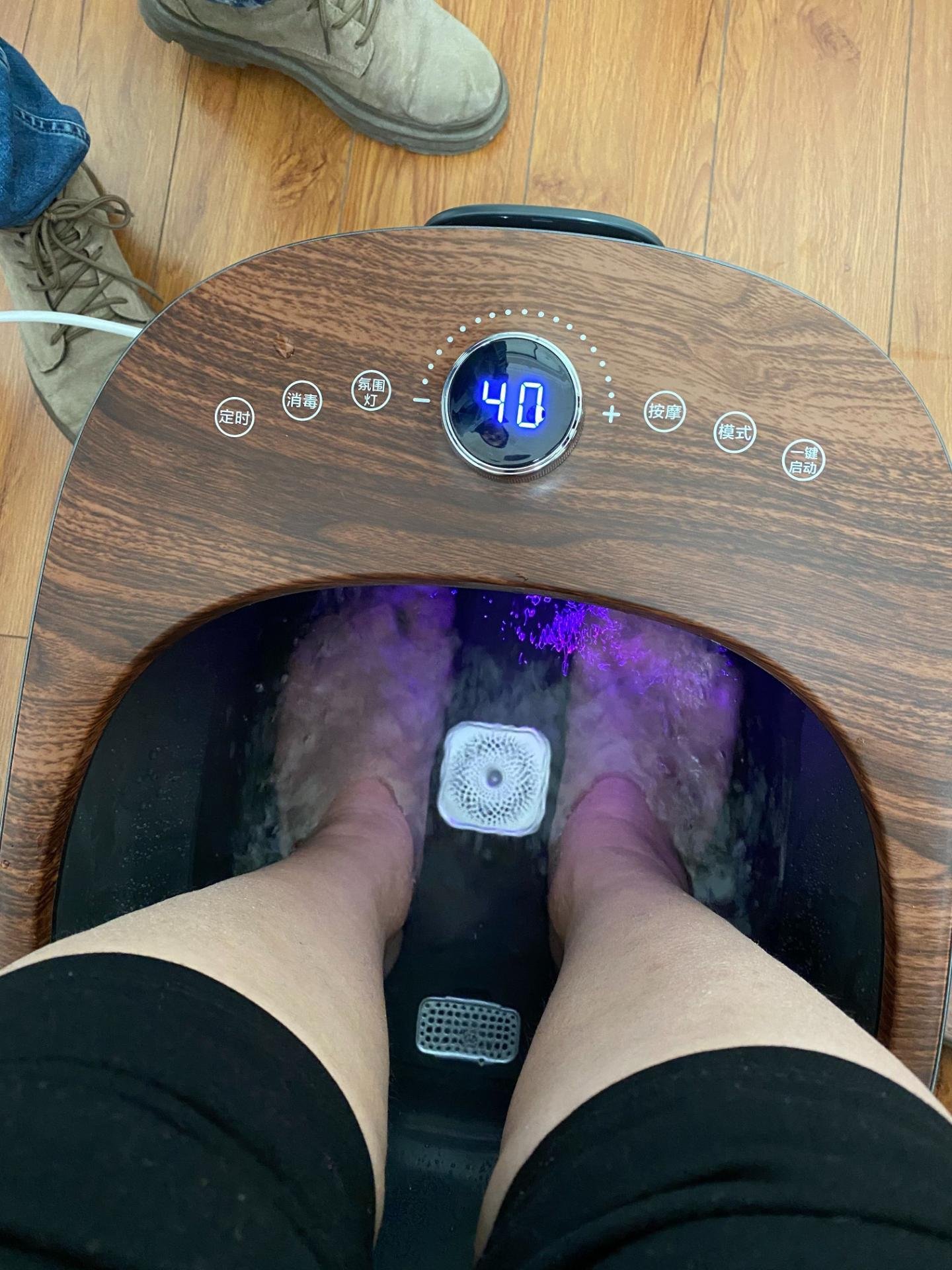 (cloris)杀菌泡脚桶足浴盆高深桶全自动按摩洗脚盆恒温加热电动泡脚盆