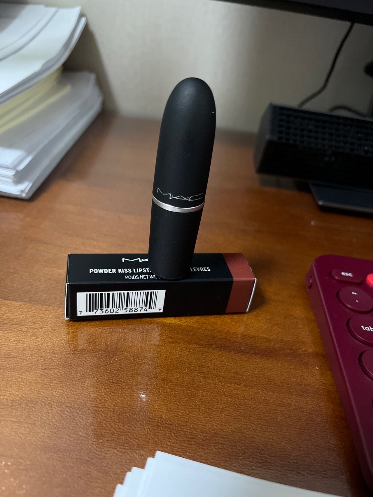 魅可mac水漾润泽女士口红925#魅可mac唇膏925号 红棕色晒单图