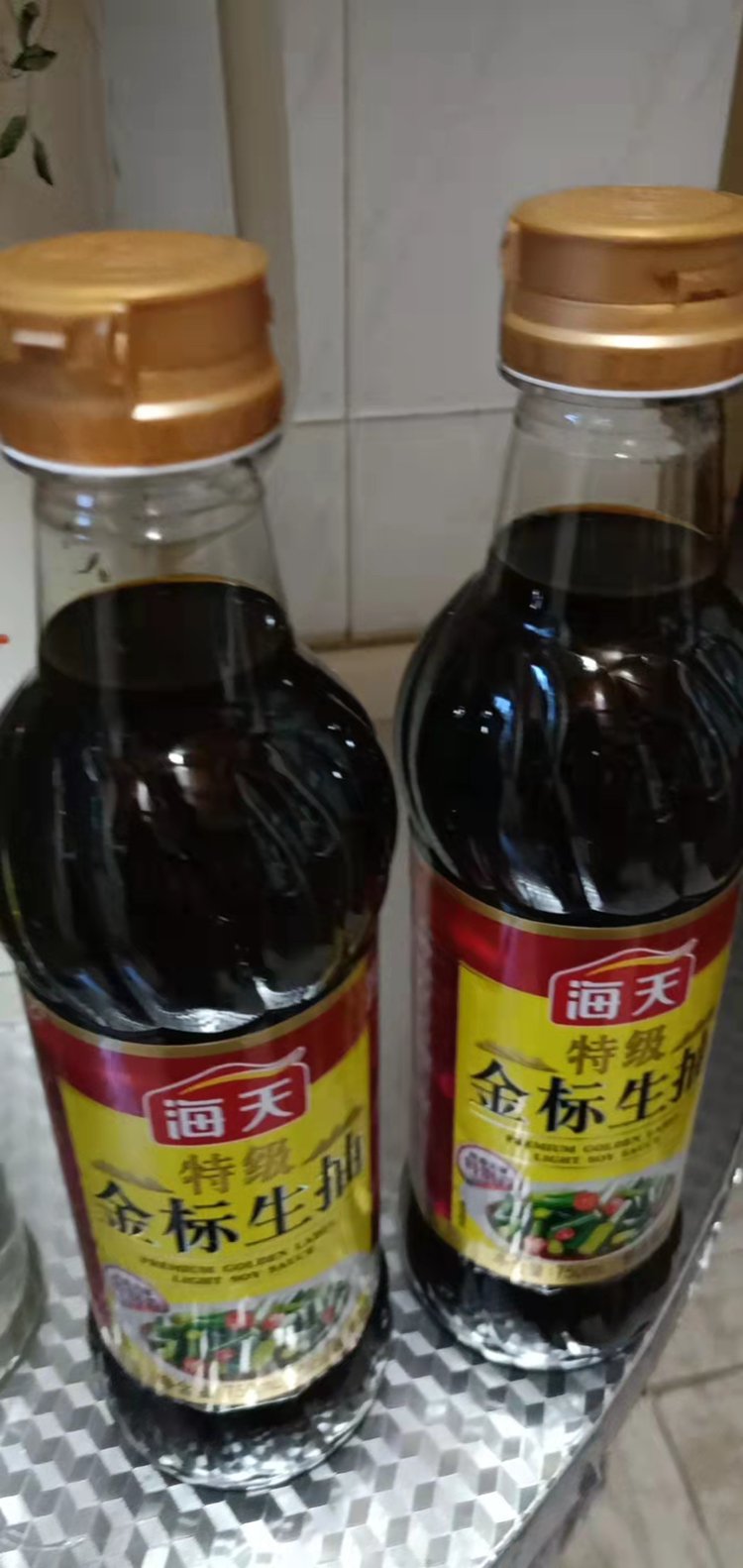 海天特级金标生抽750ml(500ml 250ml 加量装)*2瓶酿造酱油点蘸凉拌