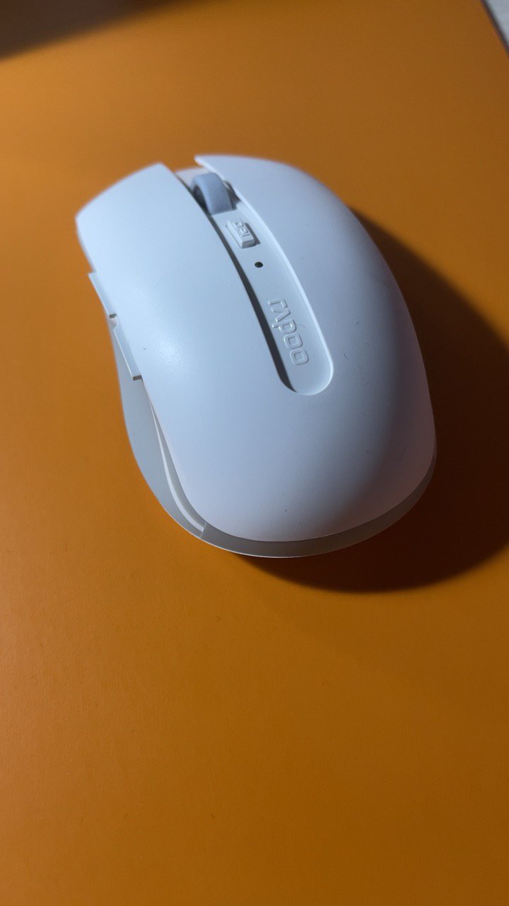 雷柏(rapoo) 7200m 白色无线鼠标 蓝牙鼠标 办公鼠标 便携鼠标晒单图