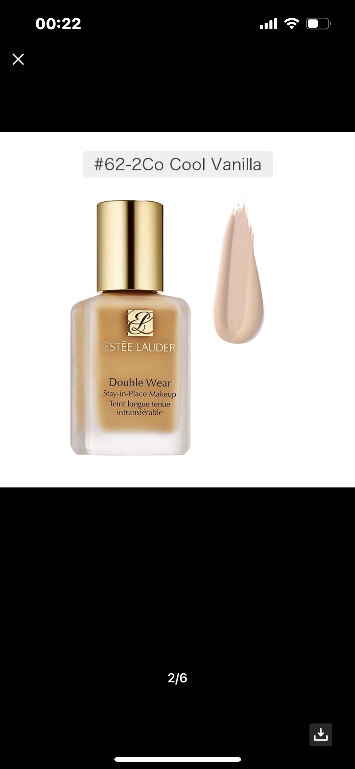 [[油皮亲妈]estee lauder 雅诗兰黛 dw持妆粉底液 30ml #62(自然偏白)