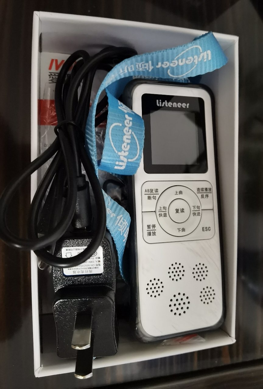 listeneer/倾听者 m2磁带复读机英语学习智能断句 mp3可插卡 送硅胶套