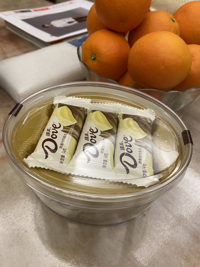 德芙奶香白巧克力碗装252g送女友巧克力晒单图