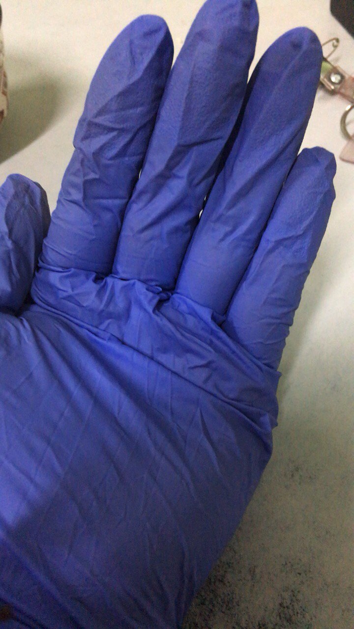蓝帆×苏宁宜品联名认证医用一次性丁腈手套100支/盒 m码晒单图