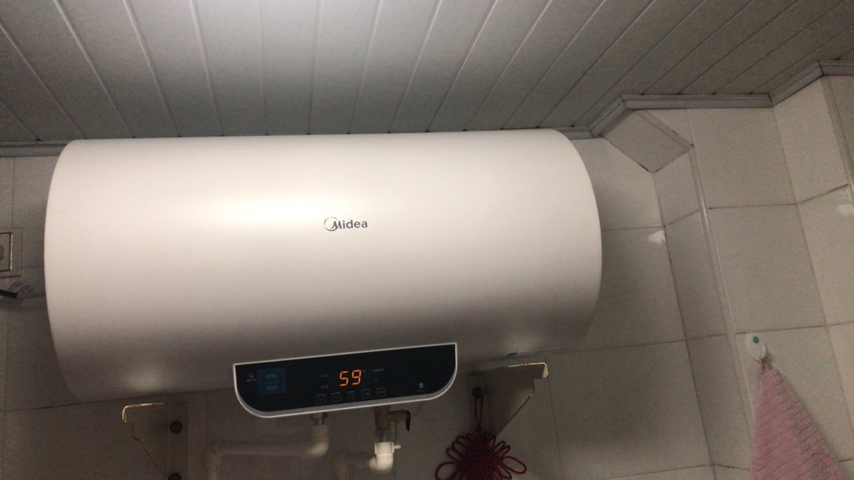 美的(midea)60升电热水器f60-15wb5(y)速热 智能控制 预约洗浴 抑菌