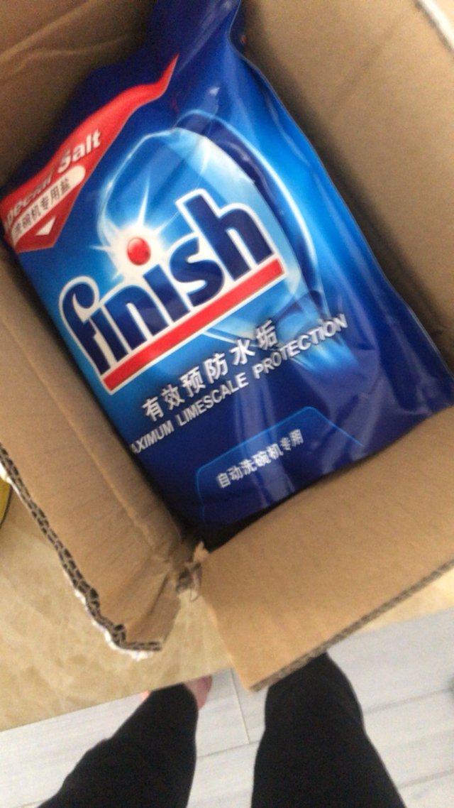 finish亮碟洗碗机专用盐2公斤 软化水质 通用软水盐预防水垢保护机器