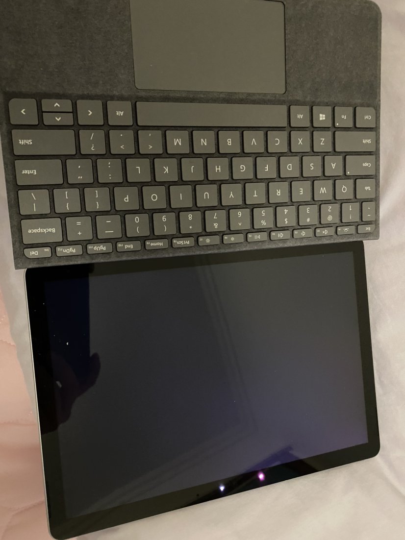 微軟 surface go 鍵盤蓋 亮鉑金 磁吸易拆卸 alcantara材質 類軟毛皮