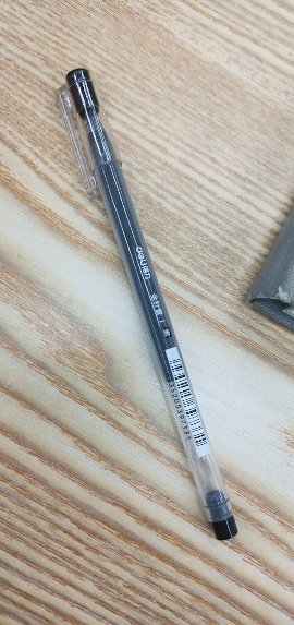 得力(deli)DL-A116中性笔 笔类大容量全针管中性笔签字笔 笔芯笔身一体化0.5mm黑色12支/盒晒单图