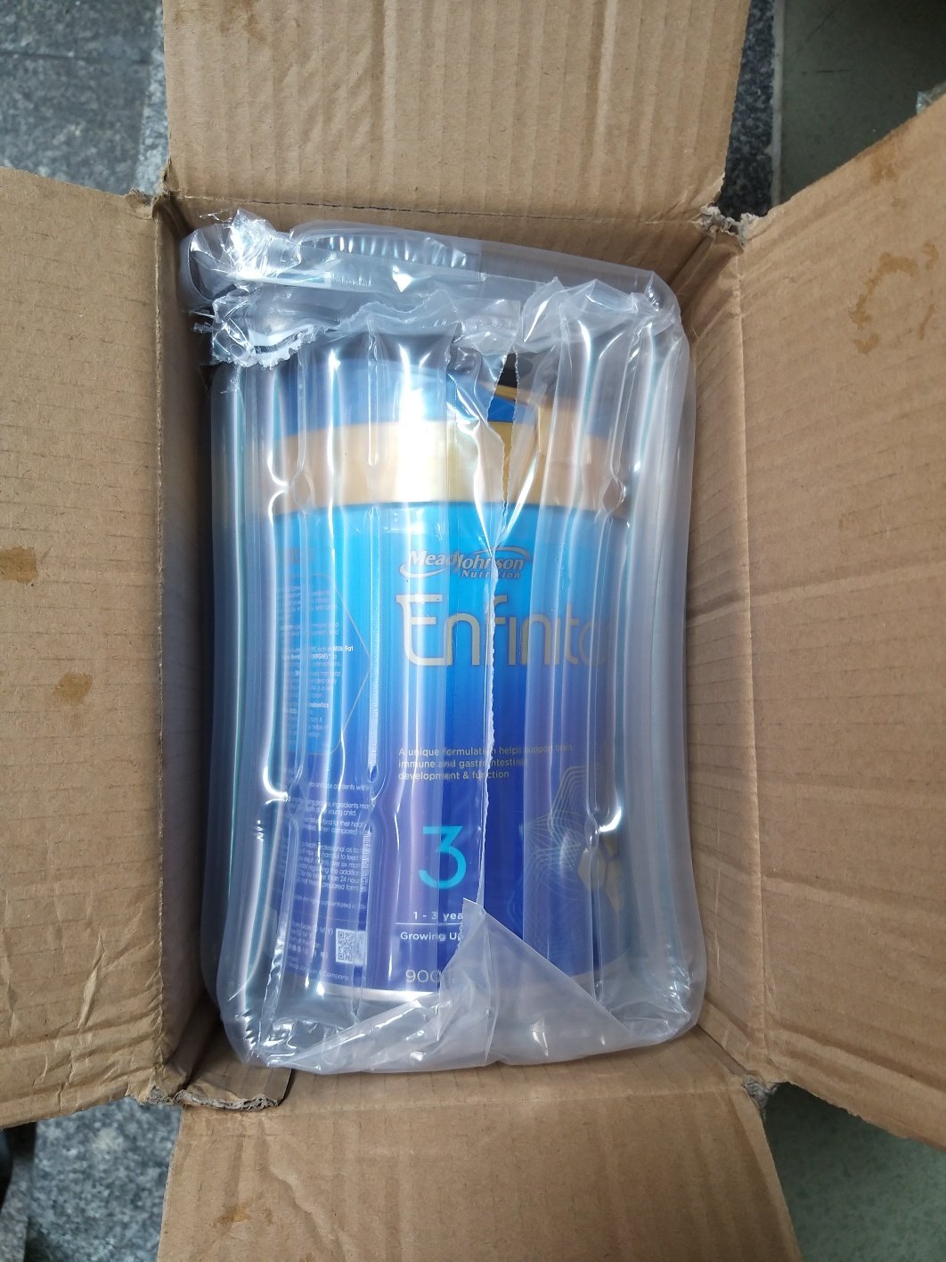 原装进口美赞臣Mead Johnson香港港版蓝臻婴儿配方奶粉3段(1-3岁)820g晒单图