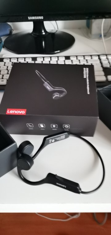 lenovo/联想 x4骨传导式 无线蓝牙耳机 后挂式运动跑步 游戏耳机不