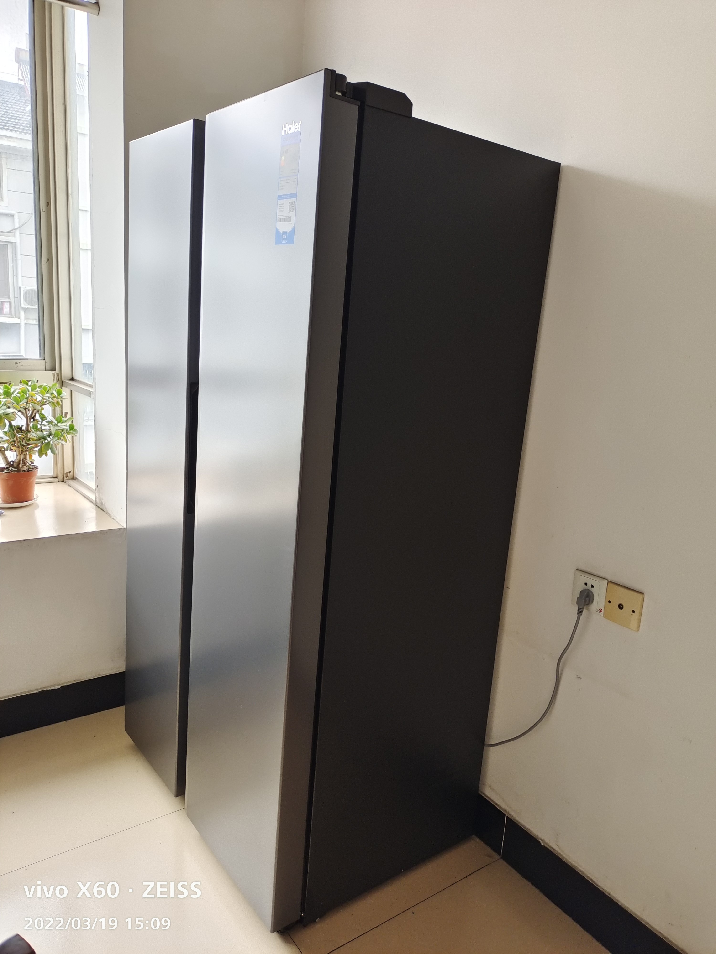 [2022年新款]haier海尔冰箱对开门515升对开门冰箱一级变频风冷无霜大