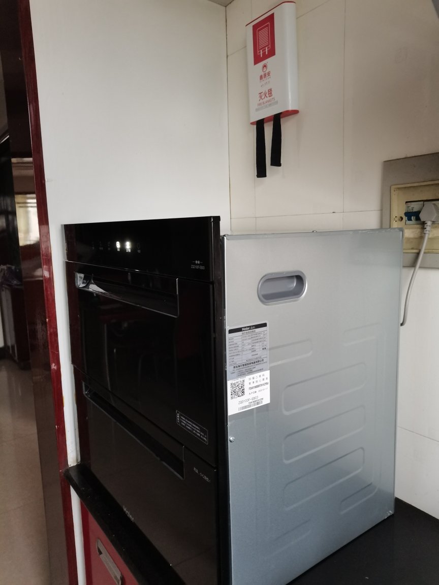 海尔(haier)消毒柜 嵌入式 100l 光波巴氏消毒 冷餐杀菌 二星级 第