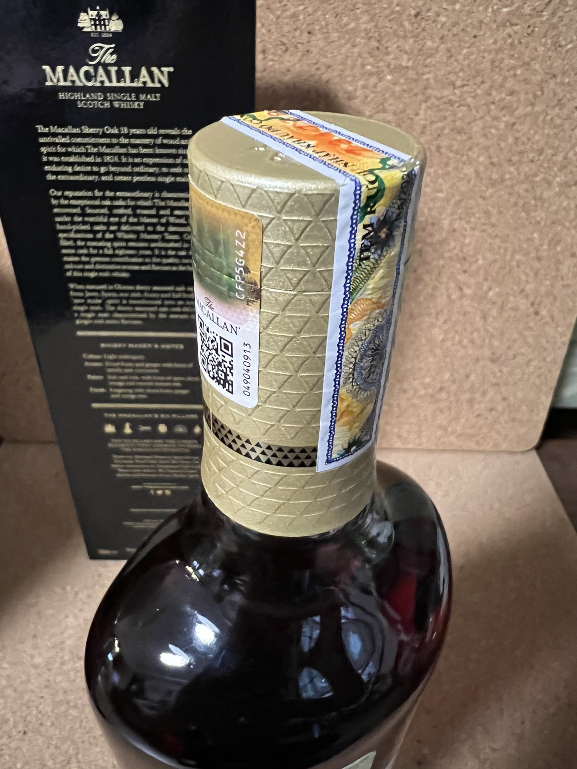 麦卡伦(macallan 原装进口 苏格兰单一麦芽威士忌18年 雪莉桶 700ml