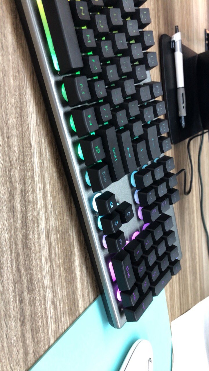 hp/惠普k500机械手感有线键盘台式电脑笔记本外接办公电竞游戏赛博