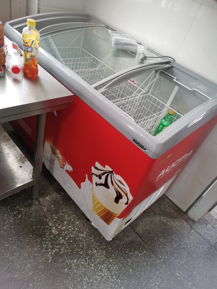 aucma/澳柯玛338升卧式商用展示柜 雪糕卧式展示柜 超市冰激凌冰柜