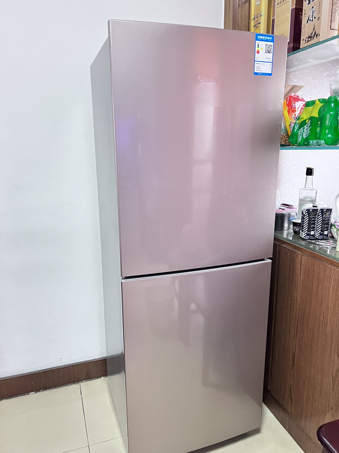 172升冰箱双开门低音深冷速冻低温补偿小型迷你家用电冰箱新品芙蓉金