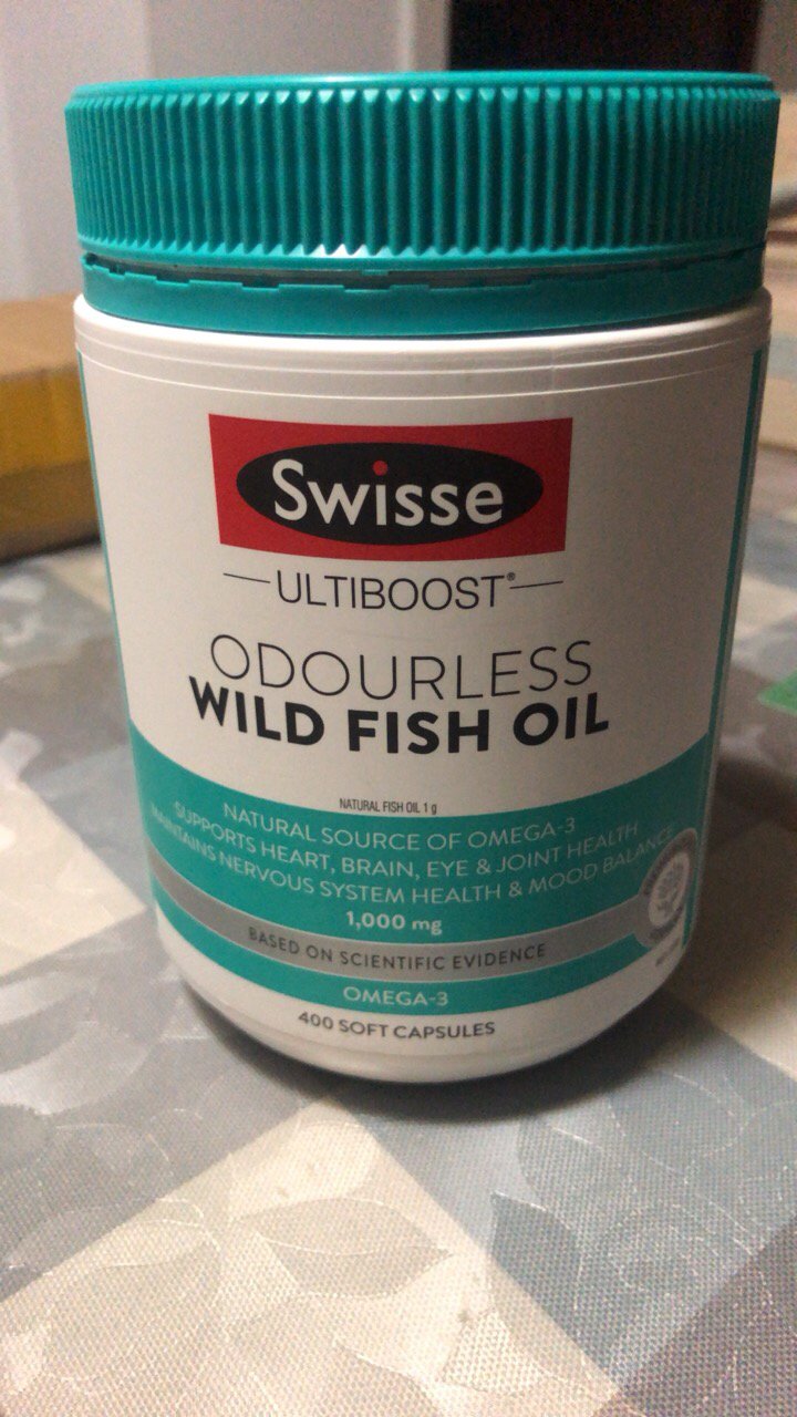 澳洲swisse成人无腥味深海鱼油胶囊400粒/瓶装 进口鱼油/深海鱼油 高