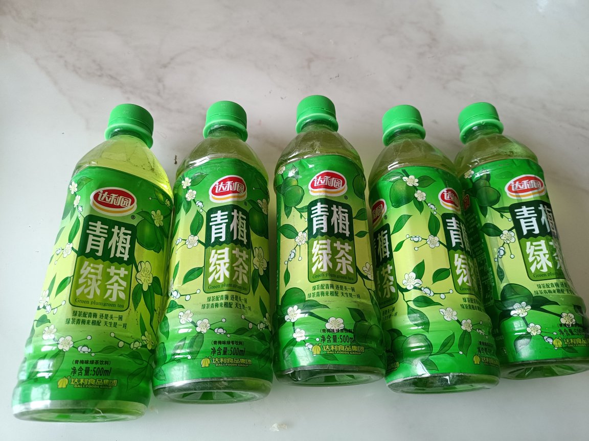 达利园网红青梅绿茶500ml*5瓶茶饮料果味茶饮品晒单图