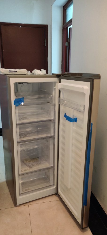 海尔(haier) 151升 立式风冷无霜电脑温控防串味冷藏保鲜冷冻柜 母婴