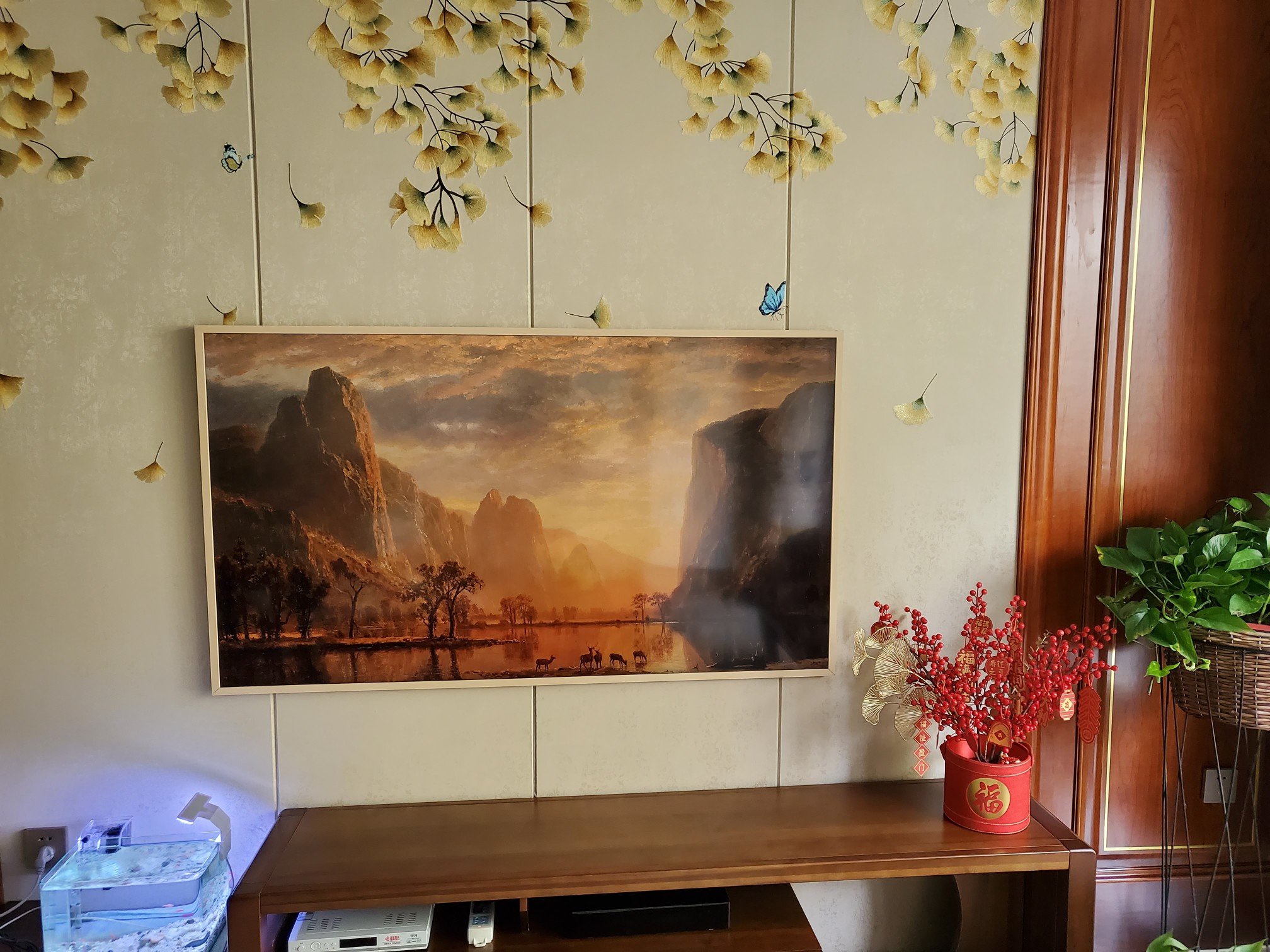 三星(samsung) qa65ls03aajxxz 65英寸画壁系列平板电视 qled量子点