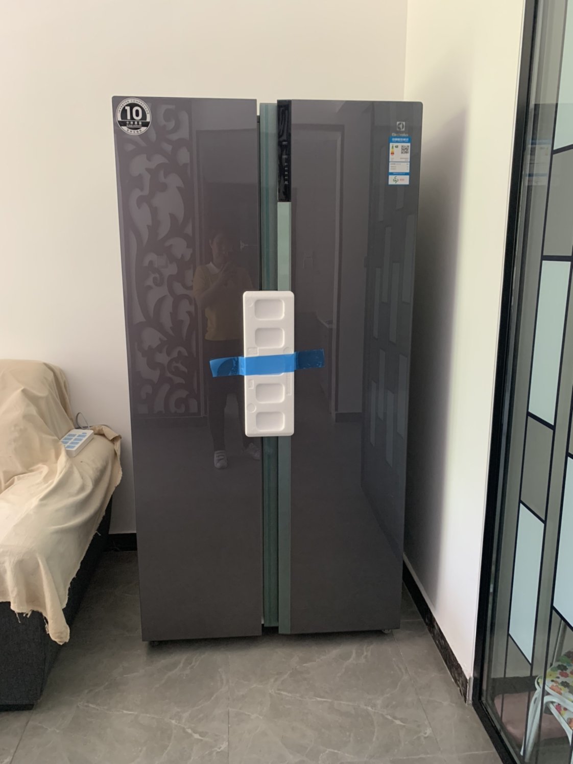 00伊莱克斯(electrolux)十字多门冰箱eqe4529gd 450升黄金容量 tfs