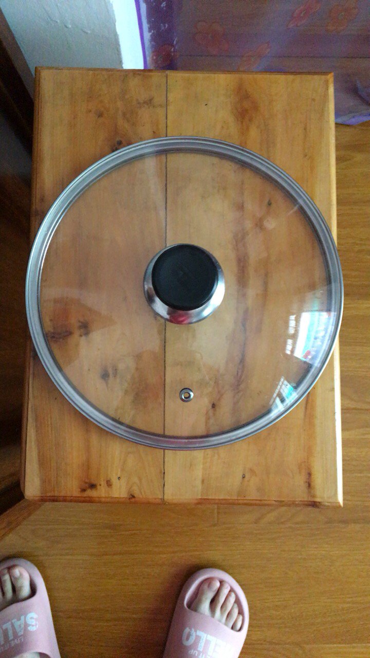 加厚钢化玻璃盖子家用炒锅汤锅奶锅平底煎锅配件防溢可视锅盖 22cm