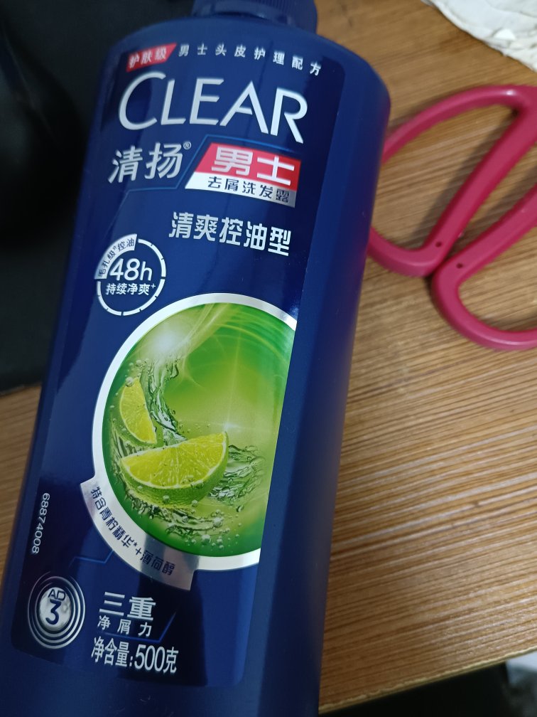 清扬(clear 男士去屑洗发水 清爽控油型500g 所有发质[联合利华]新