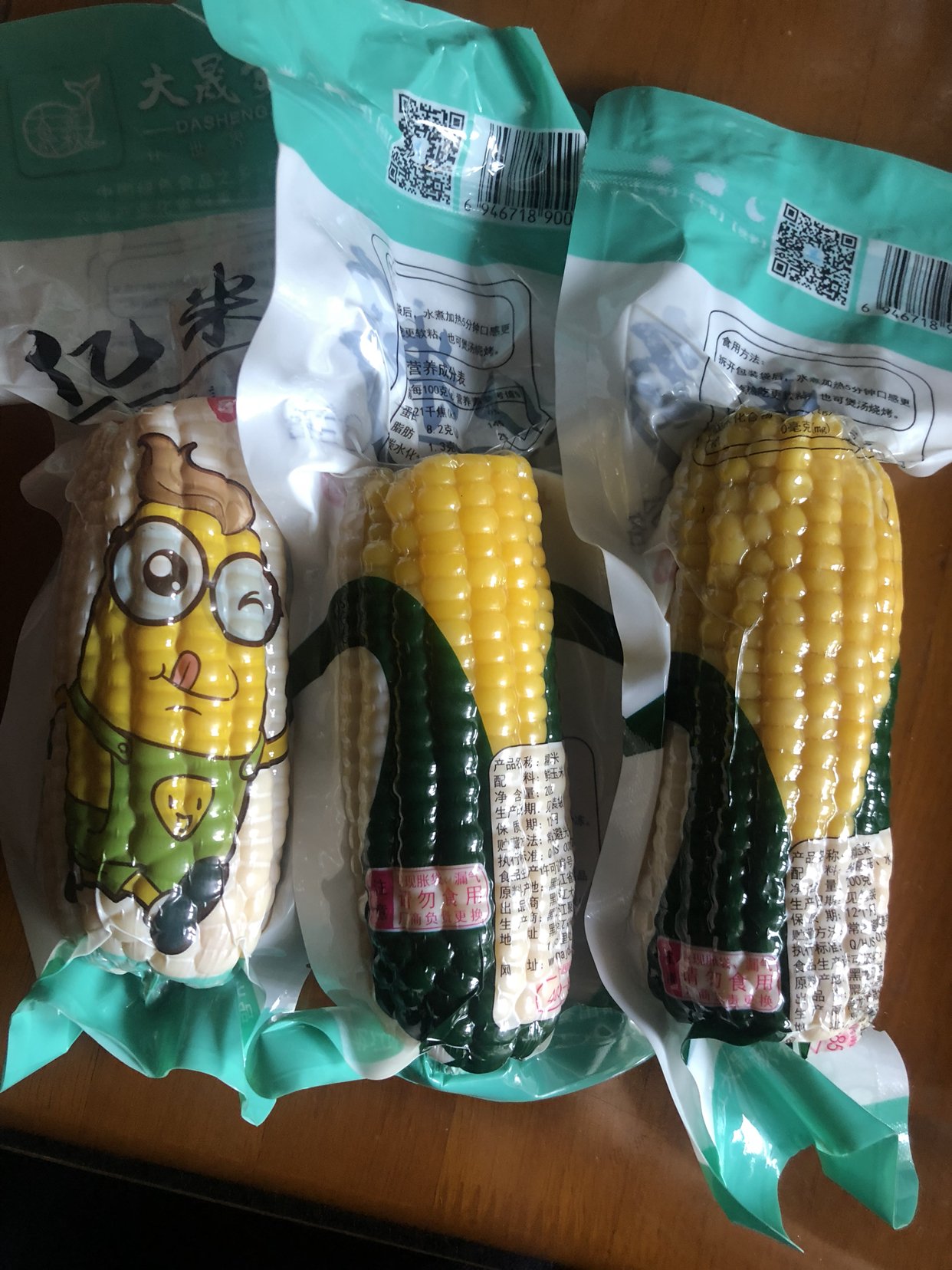 酥田-亿米多玉米甜糯香粘玉米棒真空包装黏玉米6只晒单图
