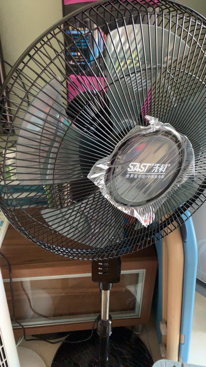 先科电风扇落地式风扇家用立式电扇摇头学生宿舍落地扇 16寸遥控款