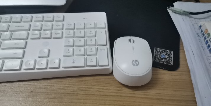 惠普(hp)无线键鼠套装键盘鼠标 104键水滴键帽 智能休眠 笔记本台式