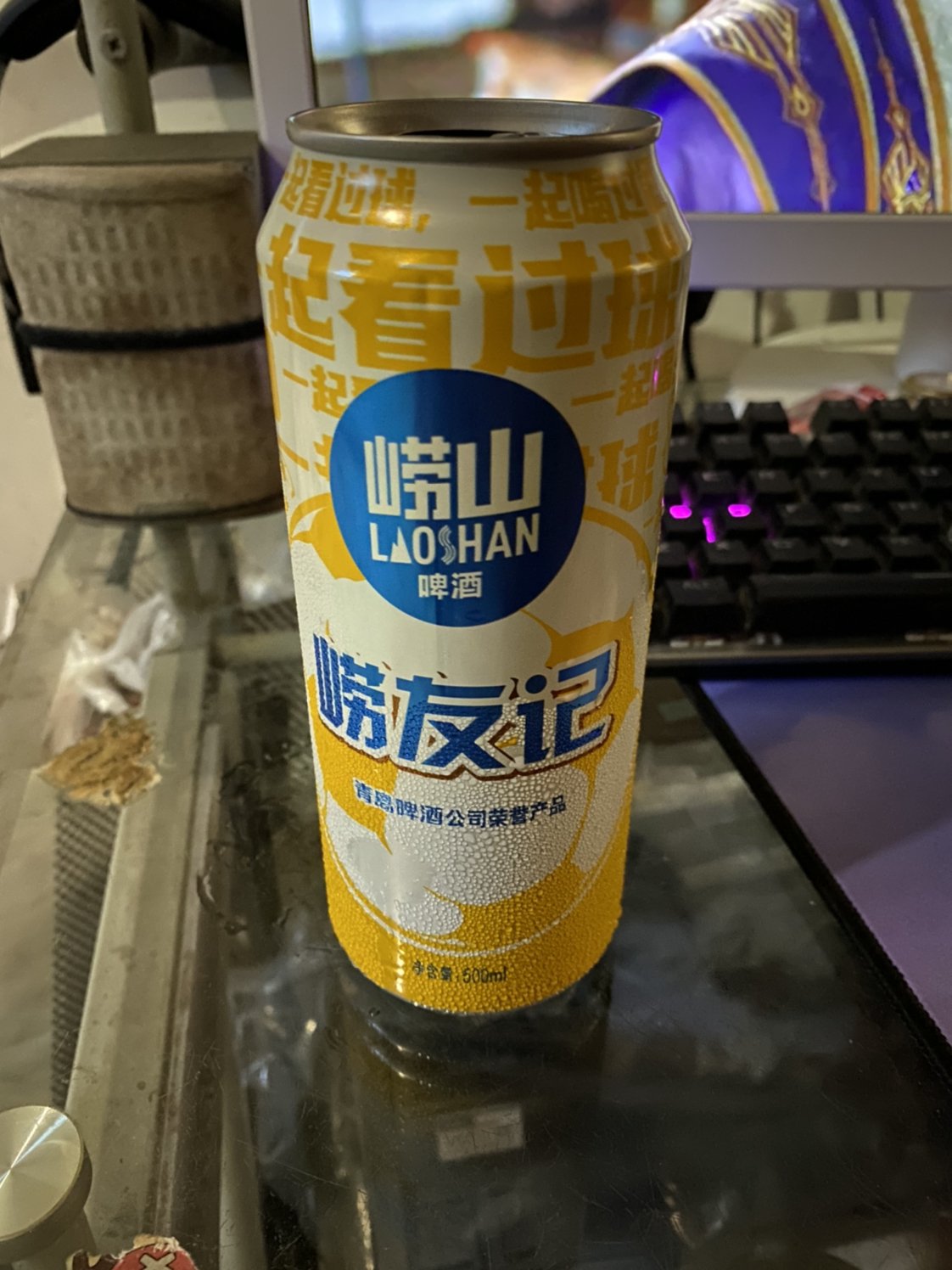 崂山啤酒10度500*24崂友记足球罐啤(电商尊享TK)晒单图