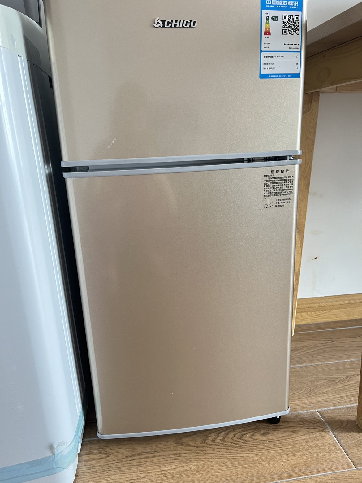 志高43升双门冰箱小型电冰箱 迷你宿舍冷冻冷藏直冷节能家用bcd-43a