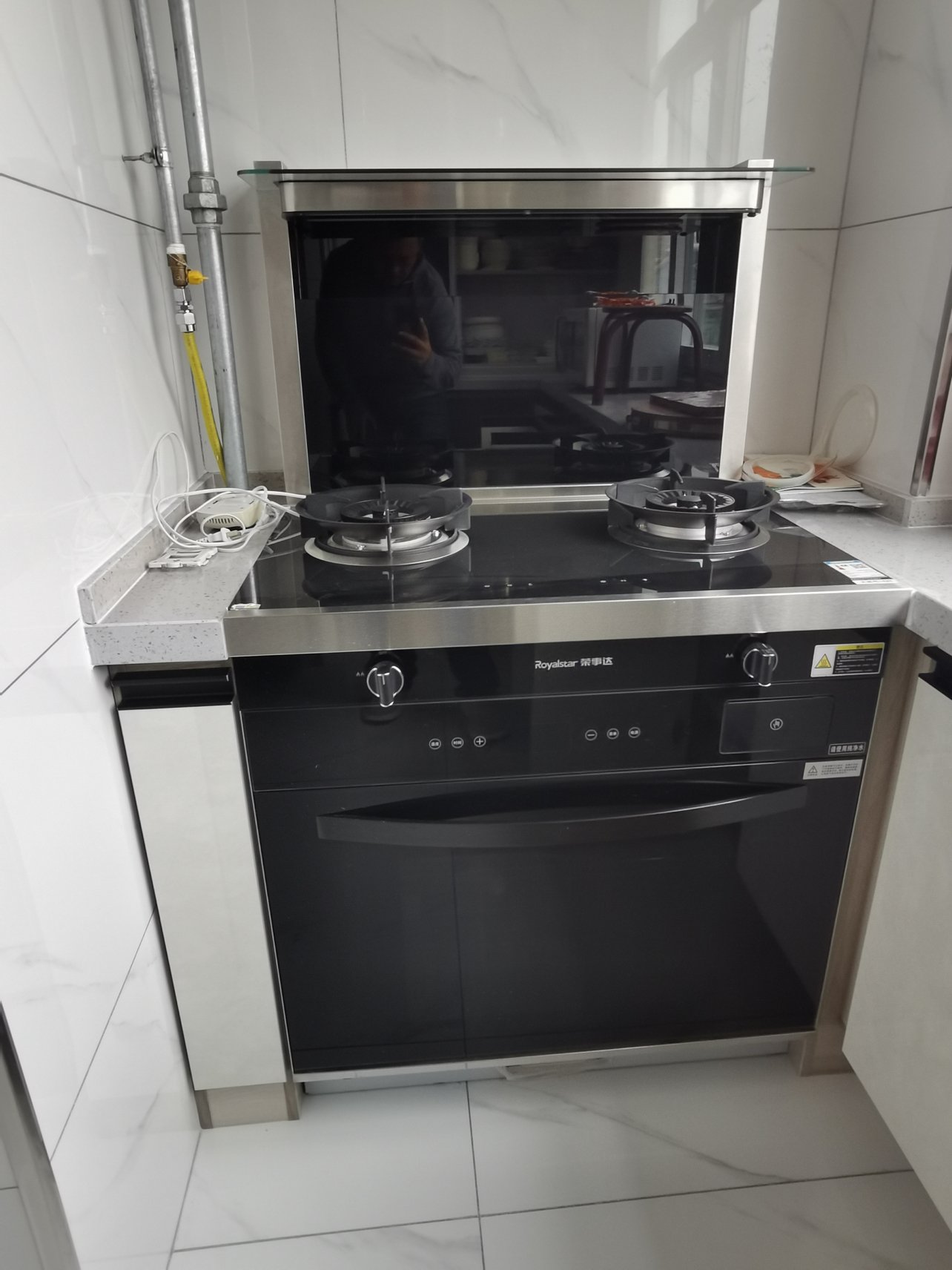 荣事达(royalstar)jjzt-7605az智能厨房家用抽油烟机燃气灶蒸烤箱一体