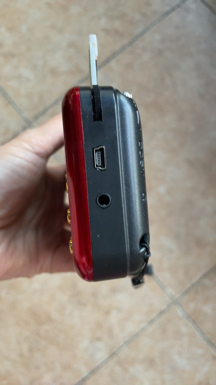 数码收音机播放器 l56 可乐红 老年人便携式迷你 插卡音箱 mp3随身听