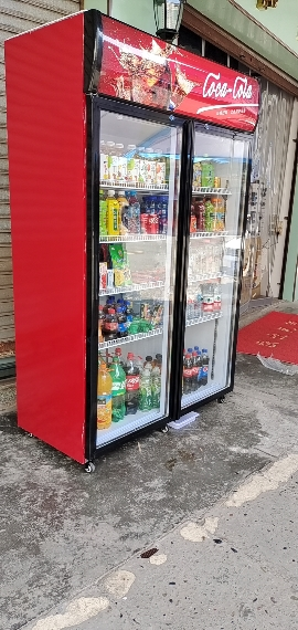 乐创饮料展示柜冷藏柜保鲜柜商用立式双开门柜冰柜大容量冰箱超市 双门直冷上机组晒单图