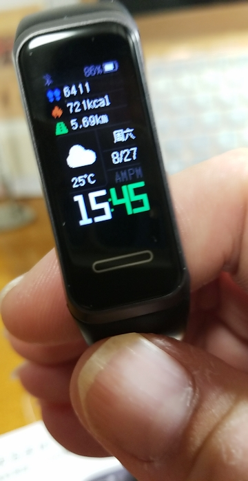 华为手环4 曜石黑 运动手环 智能手环(血氧饱和度检测 usb即插即用